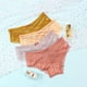 thumbnail image 4 of Ropa interior de mujer de encaje sexy de cintura media de alta gama con tiras cruzadas de lazo y ropa interior de mujer, 4 of 6