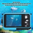 thumbnail image 3 of Cámara Subacuática de 2.7k, Cámaa Impermeable de 11 pasteles Cámae Subacuática Selfie de Pantalla Dual Confoce Autico de 48MP Para Snorkel Cámara Flotante Flotante Digital Flotante, 3 of 7
