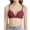 Wine, variant on Lisbinx Women's Bras Women's Bra Wire Underwear Bra Everyday Small Cup Underwear