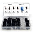 thumbnail image 1 of MORESEC Car Plastic Rivets, 100PCS Car Plastic Rivets Clips, 6mm Hole Fastener Screw Bucket Pins for Vehicle Trim Door Panel Side Skirt, Universal Automotive Push Rivets, 1 of 5