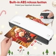 thumbnail image 5 of Teblint Laminator, A4 Laminator Machine with 15 Laminating Pouches, 4-in-1 Laminating Machine with Paper Cutter, Corner Round, 9 inch Thermal Laminator for Home Use, Office, School Supplies, 5 of 10
