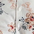 thumbnail image 7 of CAICJ98 Newborn Baby Girl Clothes Summer Short Sleeve Romper Floral Bow Short Jumpsuit Infant Cute Spring Outfits (Coffee,6-9 Months), 7 of 7