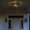 thumbnail image 6 of C Cattleya Motion Sensor Dusk to Dawn Outdoor Flush Mount Ceiling Light with Clear Glass Shade, 6 of 8
