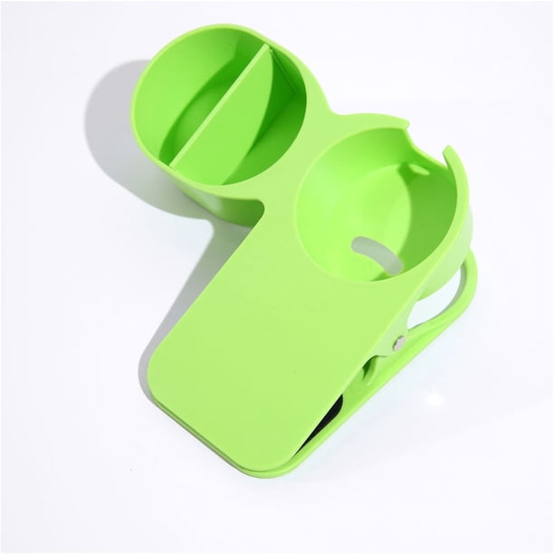 Portavasos Universal con Clip, Organizador de Escritorio Antideslizante, Diseño Compacto, Apto para Tazas y Vasos de Viaje, Multiusos para Teléfonos y Refrigerios, Fácil de Instalar, Paquete