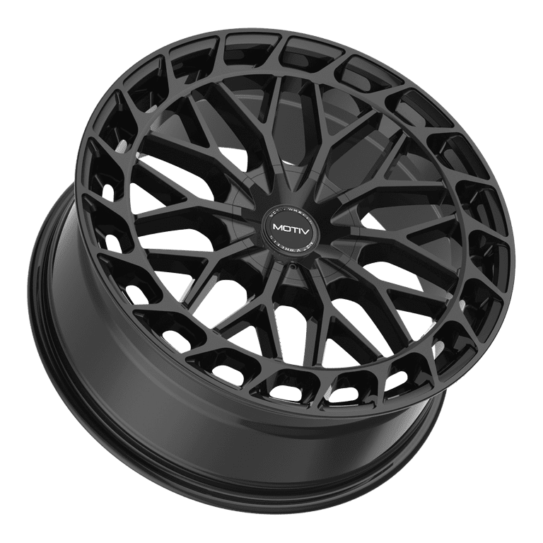 20x8.5 Motiv 442B Breach Gloss Black Wheel 5x112/5x4.5 (40mm