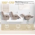 thumbnail image 6 of GNMLP Oversized Velvet Recliner Chair,Manual Soft Armchair with Phone Holder for Bedroom,Private cinema-Beige, 6 of 7