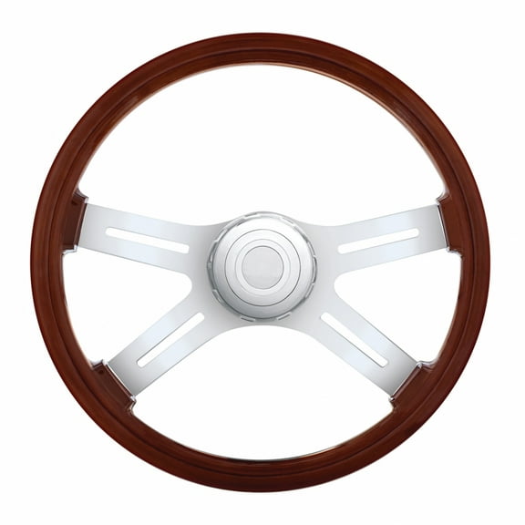 United Pacific 88130 Steering Wheel   18" 4 Spoke, With Hub, Freightliner