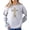 Gray Sweatshirt, variant on Ink-Printed Image NOT Quilt - He Is Risen Cross Sweatshirt for Women Easter Pullover White Sweatshirt Adult Small