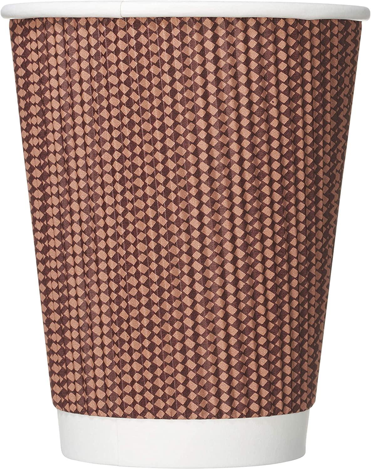 200 PACK 12 oz RippIe Wall Insulated Disposable Paper Coffee Cups 