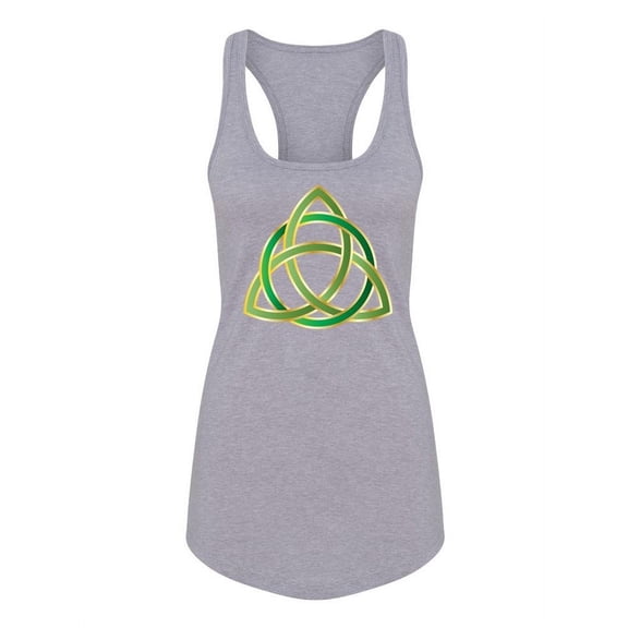 Triquetra Celtic Racerback Tank Women -Image by Shutterstock, Female Small