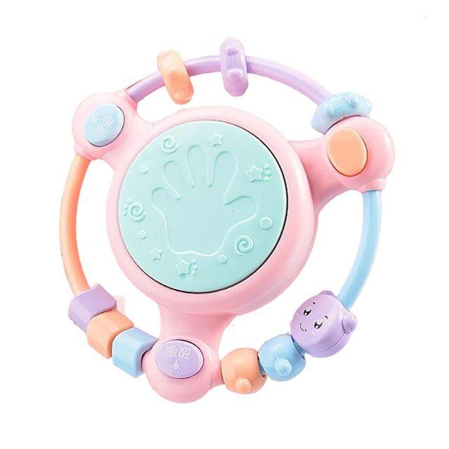 Juguete Musical Para Bebés, Tambor De Música Eléctrica, Cuentas De Cuerda Para Bebés, Juguete Educativo, Tambor De Mano Musical, Juguete Educativo Para Edades Tempranas, Sonajeros Para Niños matsuzay FN007746-01