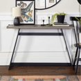 thumbnail image 2 of Walker Edison 46" Faux Wrap Jambe Moderne Industriel Entrée Table - Lavis Gris, 2 of 2