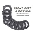 thumbnail image 2 of HOMEIORA 50 Pack Garden Hose Washers with Self-Locking Tabs - Heavy Duty Rubber Seals for 3/4" Hose Fittings, Stay-in-Place Design Prevents Falling Out & Leaks, Black, 2 of 8