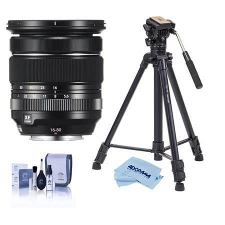 UPC: 0192223131675 | XF 16-80mm f/4.0 R OIS WR Lens  Bundle with Slik Sprint Pro III BH Travel Tripod with Ball Head  Cleaning Kit  Microfiber Cloth