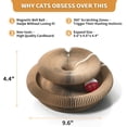 thumbnail image 3 of Magic Organ Cat Scratching Board with Bell-Ball, Durable Foldable & Reversible Infinity Style Interactive Kitty Kurlz Cat Scratcher for Indoor Cats Toy, Furniture Protector, Kitten Cats Accordion Toy, 3 of 8