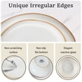 thumbnail image 6 of Onader 12 Piece Dinnerware Sets, Plates and Bowls Dish Set for 4, Irregular Handmade Dinner Ware Dishware for Kitchen Dinning, Microwave & Dishwasher Safe - Pearl White, 6 of 7