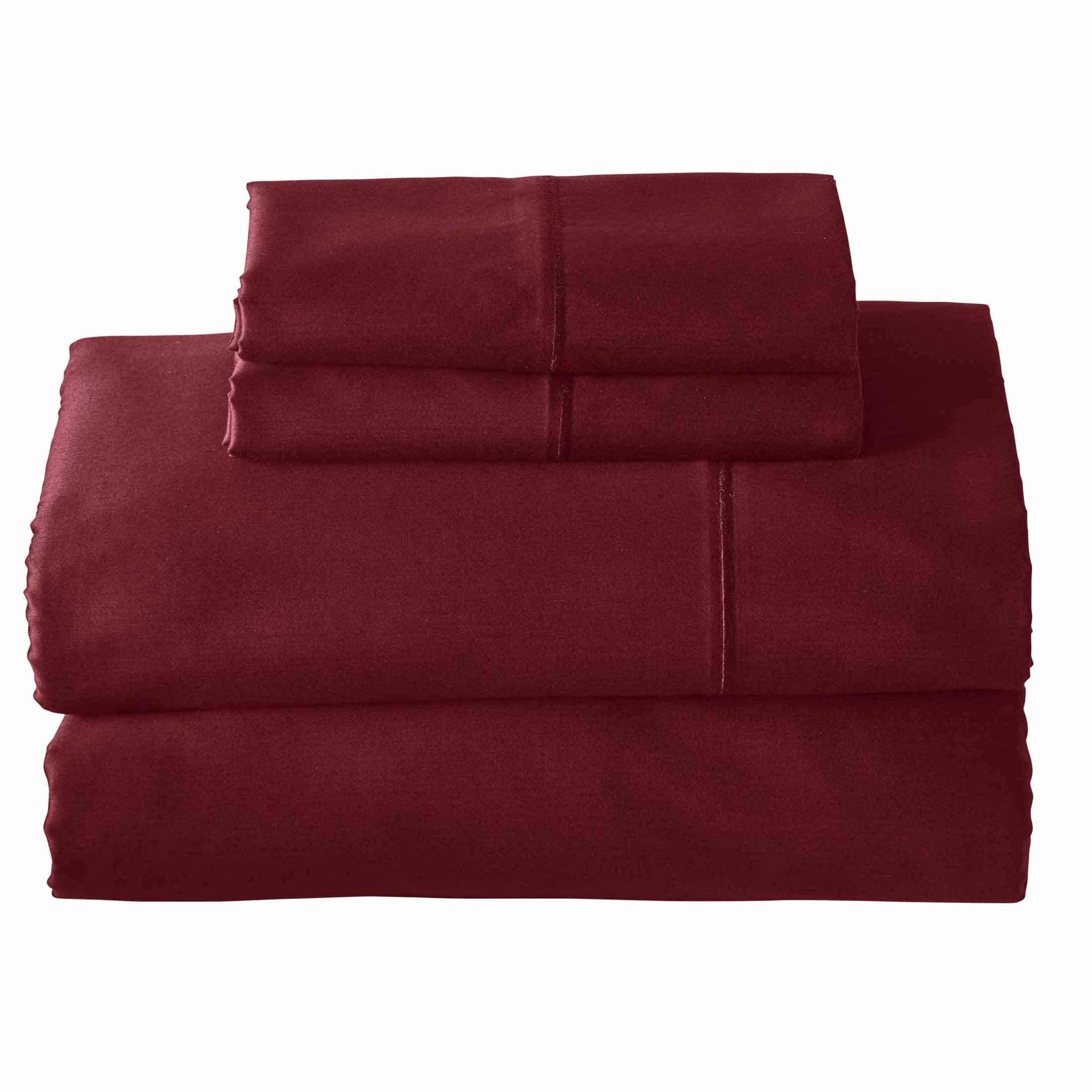Better Homes & Gardens 3-Piece 400 Thread Count Deep Redwood Performance Hygro Cotton Sheet Set, Twin - image 5 of 6