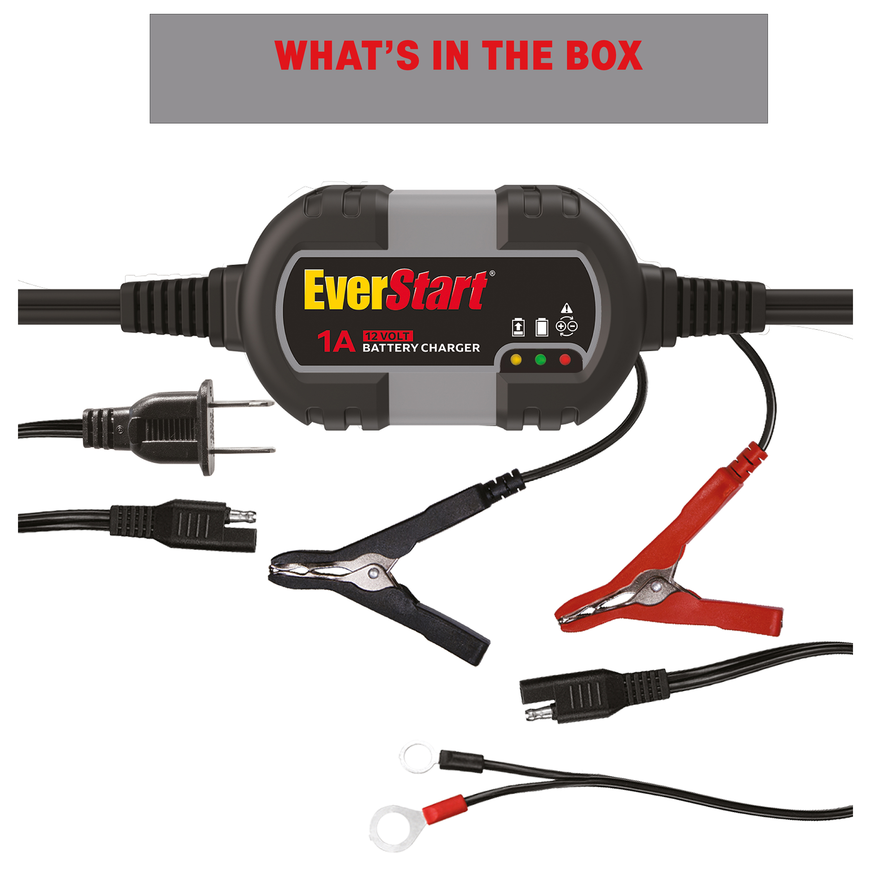 Everstart 12V Automotive/Marine Battery Charger and Maintainer (BM1E) New - image 5 of 7