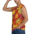 thumbnail image 3 of Disketp Autumn Leaves Sleeveless Tshirts For Men, Muscle Shirts For Men Dry Fit Tank Top-X-Large, 3 of 8