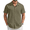 Army Green, variant on COOFANDY Men Casual Button Down Short Sleeve Shirts Summer Beach Vacation Hawaii Shirts for Men