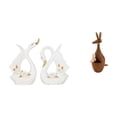 thumbnail image 1 of Estatuas de cisnes,Estatua de cisne de cerámica Escultura de mesa de cisne Elegante,estatua,Estatuas,figuras de animales,manualidades,Escultura de madera del zoológico,regalo de decoración, 1 of 8