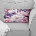 thumbnail image 4 of Designart "Purple Springtime Bloom III" Floral Printed Throw Pillow, 4 of 5
