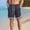 Navy, variant on BVnarty Men's Summer Contrast Color Block Casual Shorts, Stylish Stitching Pockets, Drawstring Elastic Waist Loose Daily Fashion Short Pants White XL