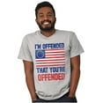 thumbnail image 5 of You're Offended USA Colonial Flag Men's Graphic T Shirt Tees Brisco Brands M, 5 of 6