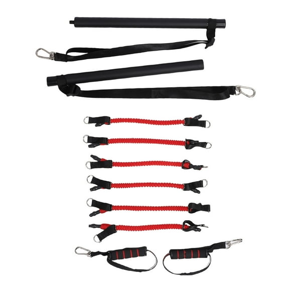 Juego De Barras De Ejercicio De Pilates, Kit De Barra De Tonificación De Pilates Ajustable Ligero Multifuncional Antideslizante Para Entrenamiento
