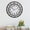 Black, variant on FUIN 24 inch Wall Clock Vintage Black Gold Iron Metal Frame Silent Battery Operated for Living Room Kitchen Office