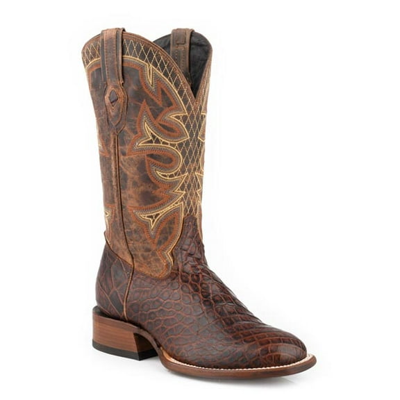 Men's Stetson Grator Alligator Boots Handcrafted JBS Collection Cognac