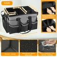 thumbnail image 4 of Wearable Cleaning Caddy Bag with Handle and Adjustable Shoulder Strap and 5 Compartments Large Cleaning Supplies Organizer Bag Portable Cleaning Supply Tote Bag for Cleaners Housekeepers, 4 of 12