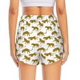thumbnail image 4 of Goofa Leopard Print Printed Women 2 in 1 Running Shorts,Quick Dry Athletic Workout Shorts,High Waisted Athletic Shorts with Liner Pockets-XX-Large, 4 of 9