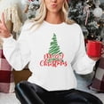 thumbnail image 3 of Christmas Tree Sweatshirts Women Pine Tree Print Shirts Nature Lover Gift Casual Tee Long Sleeve Xmas Pullover, 3 of 7