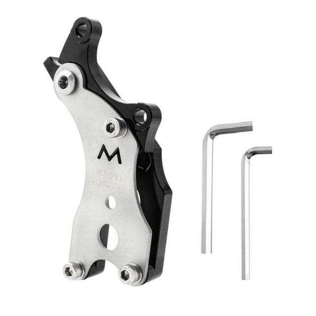 ziyahi Bike Disc Brake Adapter Bicycle Bracket MTB Modification Parts Road black