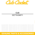 thumbnail image 3 of CUB CADET 718-04071 Collar Thrust .756Id X .600 TDE SWE SW 90026C 730STE 728TDE, 3 of 6