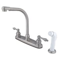 thumbnail image 5 of Kingston Brass Victorian High Arch Centerset Double Handle Kitchen Faucet, 5 of 7