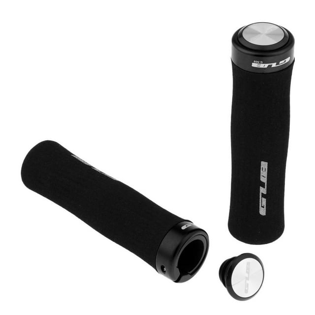 2Pcs Bike Handlebar Grips Anti-slip Sponge Handle Grip Compnts Black