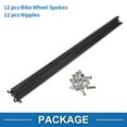 thumbnail image 4 of Unique Bargains Bicycle Spokes 14G Bike Wheel Spokes 304 Stainless Steel 1 Set Black-216mm, 4 of 7