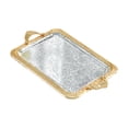 thumbnail image 2 of Bandeja para servir Bandeja decorativa Arte del hierro Bandeja de tocador antideslizante Bandeja de joyería para mesa de café Tocador Baño Vestidor M, 2 of 8