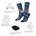 thumbnail image 3 of Yiaed Undersea Animals Print Great elasticity Crew Socks Sports socks for Men and Women, 3 of 5