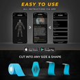 thumbnail image 4 of shiyou-Kinesiology Tape-Incredible Support for Athletic Sports and Recovery+Free Taping Guide-Uncut 2 inch 16.4 feet Roll (Electric Blue + Free Taping Guide, Pack of 1), 4 of 4