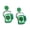 C, variant on St Patricks Day Earrings Lightweight Acrylic Glitter Shamrock Earrings Sparkly Lucky Clover Dangle Drop Earrings for Women Holiday Party Accessories