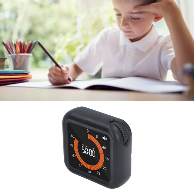 Visual Timer, Silent 60 Minute Countdown Timer, Rechargeable Digital Time Management Tool, Classroom Timer for Kids and Adults, Home, Office, Kitchen, Study, School