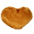 thumbnail image 6 of PGYONG Soft Fluffy Heart Shaped Throw Pillow (13 x20 inch) with Insert, Ultra Plush Faux Fur Sheepskin Cushion Home Sofa Bed Car Party Decorative (Black), 6 of 6