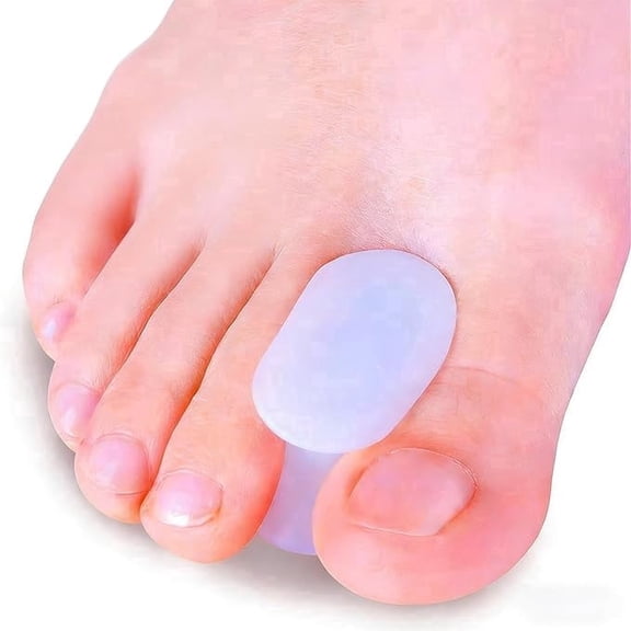 16 Pack Toe Spacers Separators Bunion Corrector Gel Orthotics (1/2'' Thick) for Bunion Overlapping Toes - L Size
