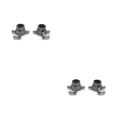 thumbnail image 4 of Riwesomey 1 par de copas de dirección de coche RC, copas traseras para vehículos, piezas de repuesto de actualización de juguete automotriz, Gris oscuro 2piezas, 4 of 6