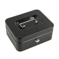 thumbnail image 1 of Medium Cash Box with Money Tray,Small Safe Lock Box with Key,Cash Drawer,7.87x 6.30x 3.54 Black Medium, 1 of 7