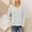 White, variant on Oplxuo Women Blouses Dressy Casual V Neck Long Sleeve Shirts Buttons Hollow Out Lace Embroidered Tops