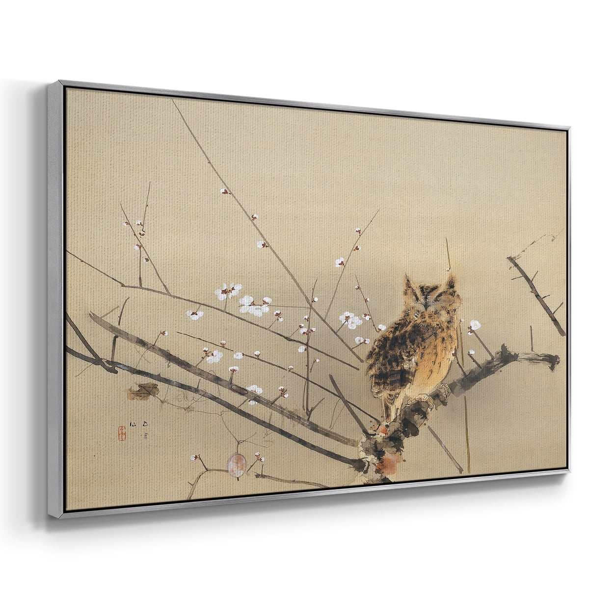 Vintage Landscape-MXVI By Wexford Home Framed in Silver Wood Gallery Wrapped Canvas 27 in. x 41 in.